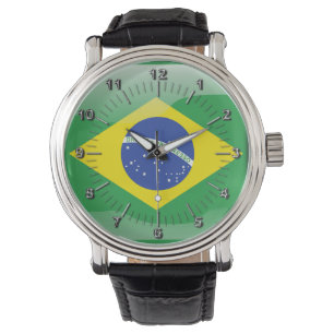 Relógio Bandeira lustrosa brasileira