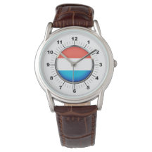 Bandeira luxemburguesa, Brown Leather Watch