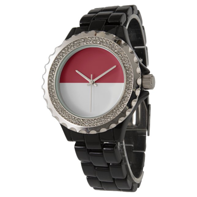 Relógio bandeira Mônaco (Angular)