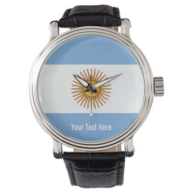 Relógio Bandeira nacional da Argentina (Frente)