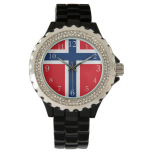 Relógio Bandeira norueguesa, bandeira da Noruega, pavilhão