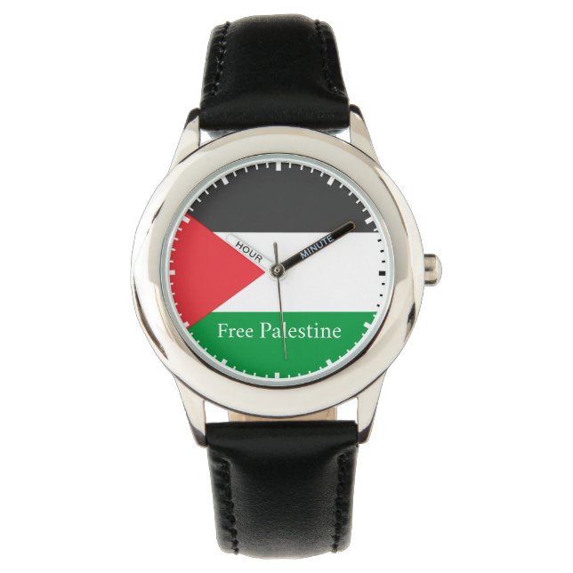 Relógio Bandeira Palestina Livre Ronda C Pocket Wat (Frente)