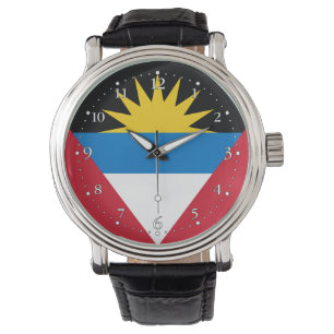 Relógio Bandeira Patriótica de Antígua e Barbuda