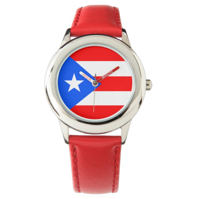 Relógio Bandeira Porto Rico (Frente)