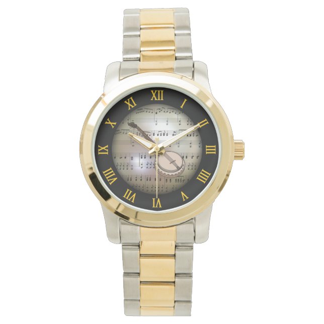 Relógio Banjo ~ Antecedentes "O Planeta Musical" * ~ Watch (Frente)