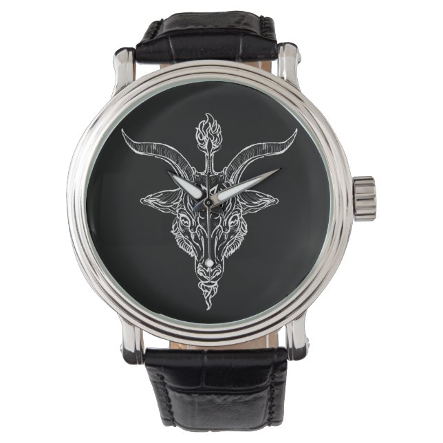 Relógio Baphomet Pentagram Watch (Frente)