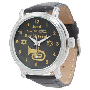 Relógio Bar de Encomenda Especial Mitzvah Watch, Tema Euph