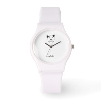 Relógio Barbary Lioness Sporty White Silicon Watch