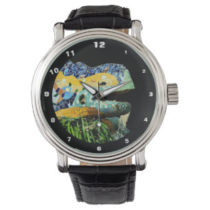 Relógio Barcelona Watch, Art, Gaudi, Lizard