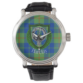 Relógio Barclay Scottish Clan Tartan & Crest