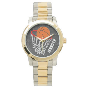 Relógio Basquetebol personalizado e aro do quadro