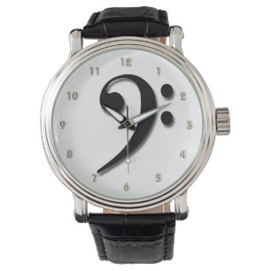 Relógio Bass Clef Watch de Leslie Harlow