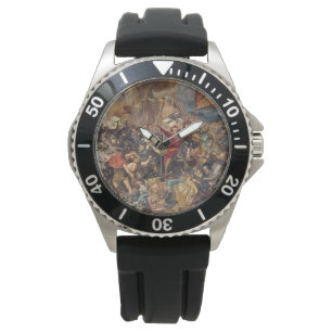 Relógio Batalha de Grunwald (cena militar medieval) (guerr