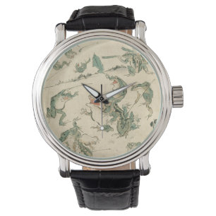 Relógio Batalha Dos Sapos - Kawanabe Kyosai