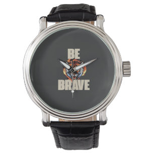 Relógio Be Brave Tiger Acessório Motivacional