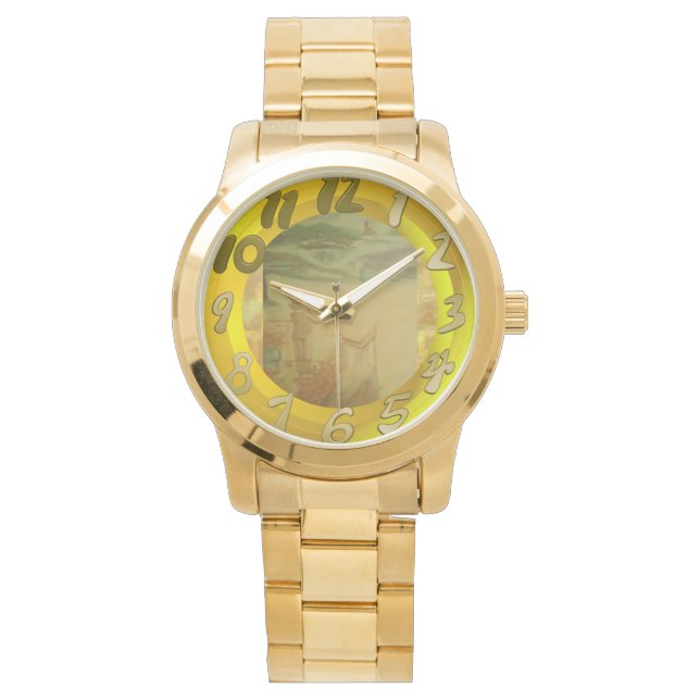 Relógio Beach Concert Abstrato (Frente)