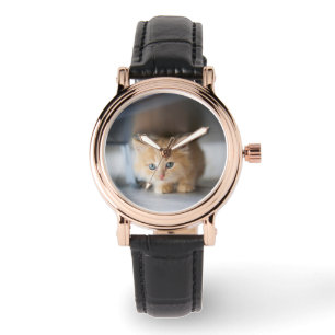 Relógio Bebês Mais Pobres Fluffy Orange Kitten