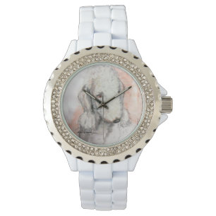 Relógio Bedlington Terrier Watch por Hevener