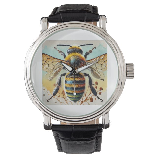 Relógio Bee 280924IREF212 - Watercolor (Frente)