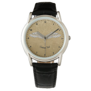 Relógio Beige Wings Wristwatch