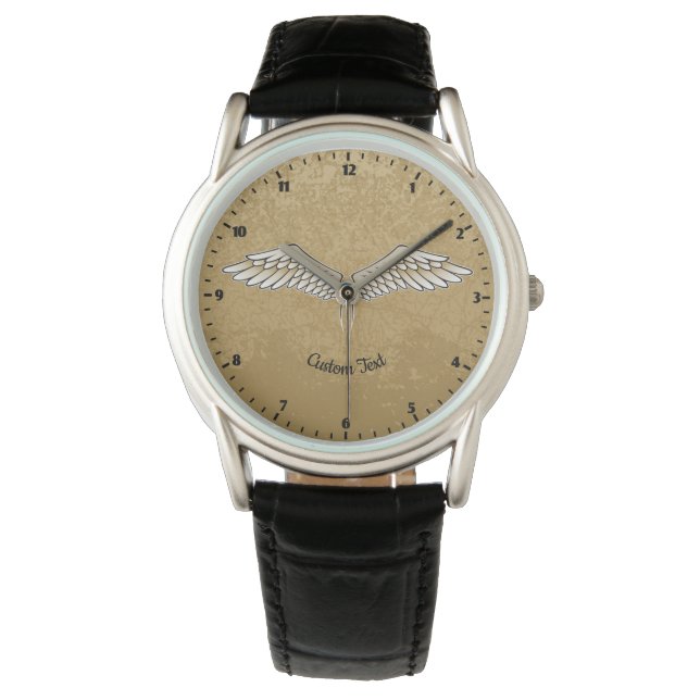 Relógio Beige Wings Wristwatch (Frente)