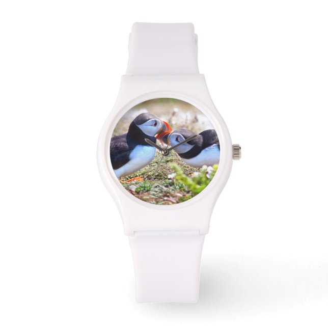 Relógio Beijar Puffins Watch (Frente)