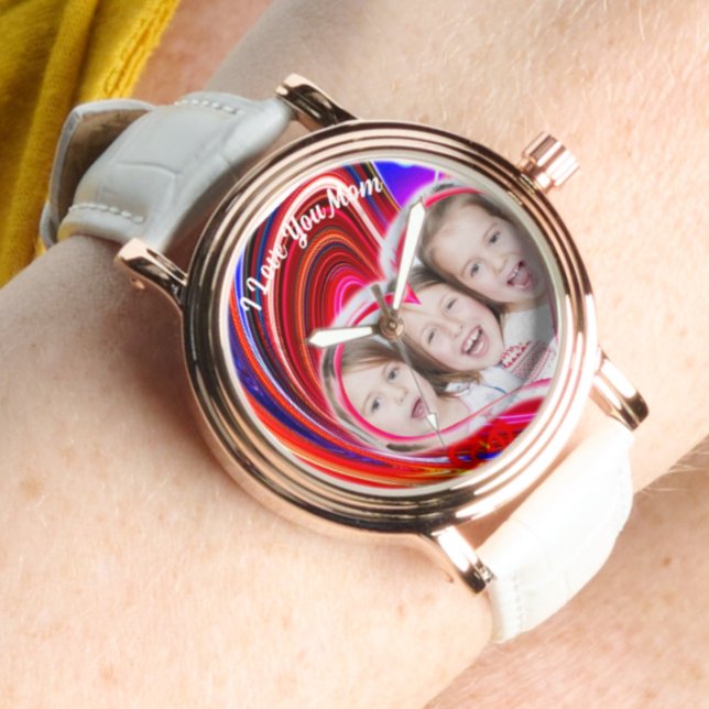 Relógio Belo Abstrato Elegante Rosa Dourado (Criador carregado)