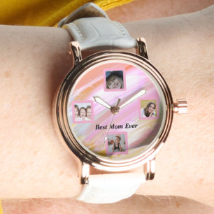 Relógio Belo Abstrato, Elegante, Rosa Dourado Watch
