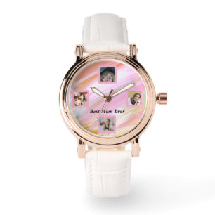Relógio Belo Abstrato, Elegante, Rosa Dourado Watch