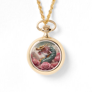 Relógio Belo Dragão de Ano Novo Chinês 2024 WW