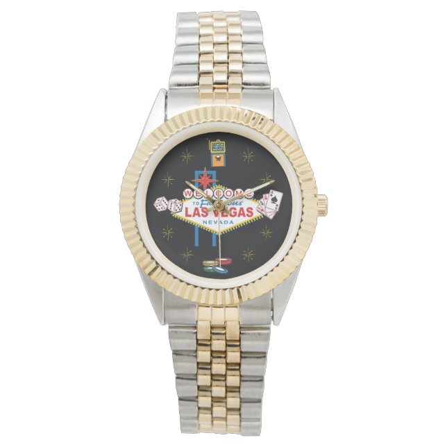 Relógio Bem-vindo ao Sinal de Las Vegas (Frente)