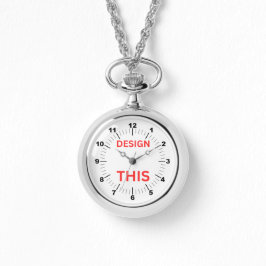 Relógio BESTSELLER! Silver Necklace Watch - Personalizado