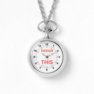 Relógio BESTSELLER! Silver Necklace Watch - Personalizado