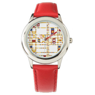 Relógio Bezel personalizado com corações vermelhos