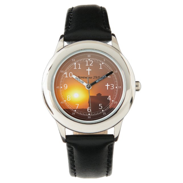 Relógio Bíblia Cristã Inspiradora Verso (Frente)