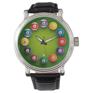 Relógio Billiards Snooker Novelty Clock Watch