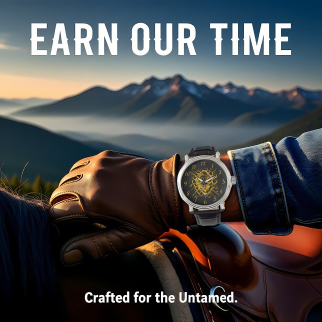 Relógio Bison quebra por uma parede em um monitor dinâmico (Criador carregado)