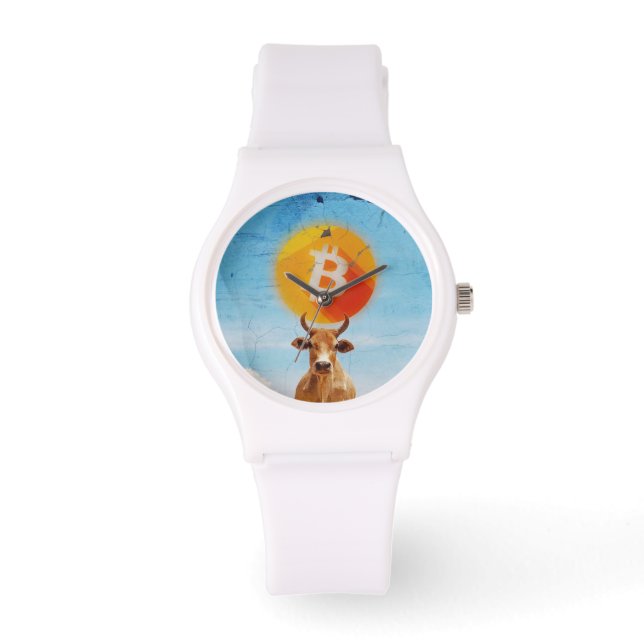 Relógio Bitcoin Resilient Bull (Vibrant HD) (Frente)