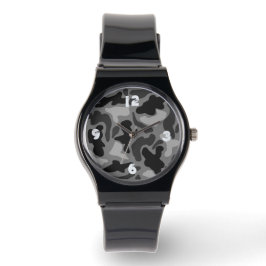 Relógio Black Camo Numerated Boys Watch
