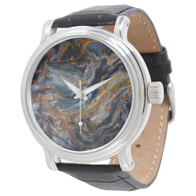 Relógio Black Mottled Pietersite (Angular)