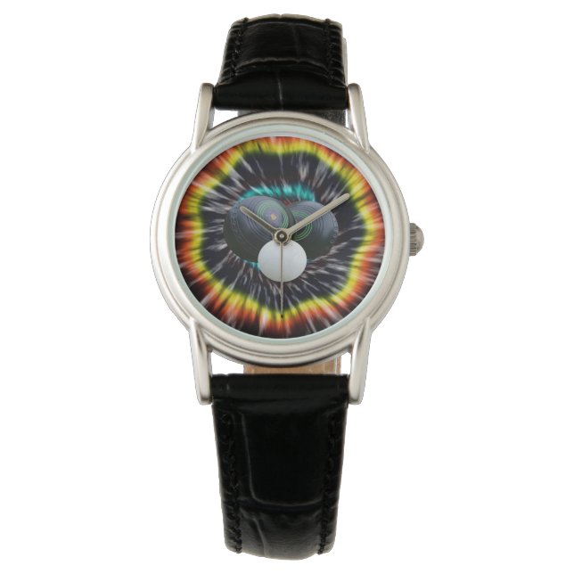 Relógio Black Opal Lawn Bowls Tie Dye, (Frente)