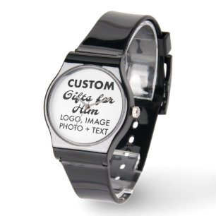 Relógio Black Silicone Assista Presentes Personalizados pa