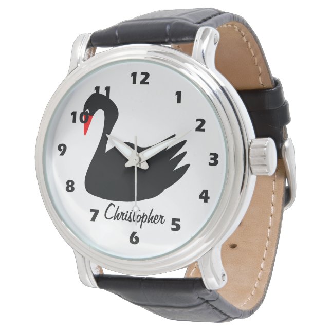 Relógio Black Swan Design Personalizado (Angular)