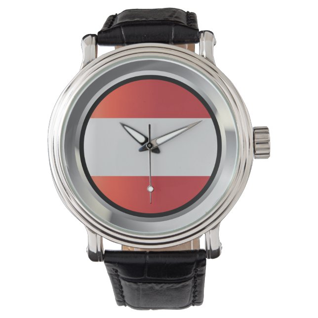 Relógio Black Vintage Leather Watch (Frente)