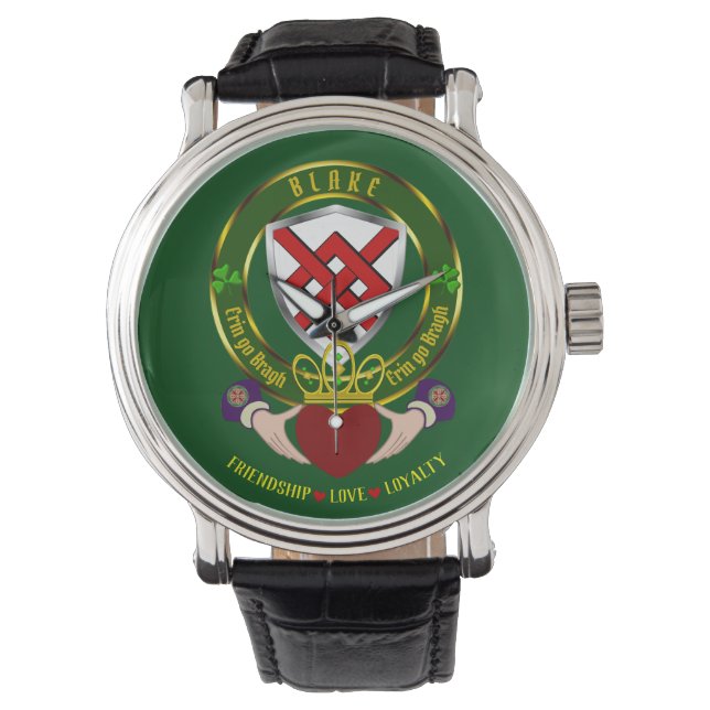 Relógio Blake Irish Shield & Claddagh Watch (Frente)