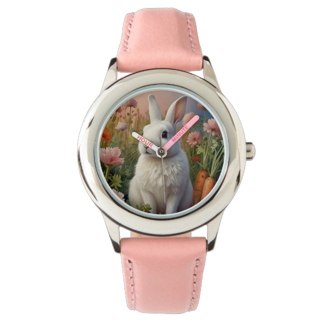 Relógio Blossom Bunny & Carrot Patch Watch (Frente)