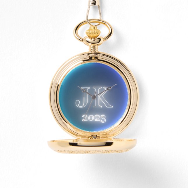 Relógio Blue Dark Blue Pocket Watch (Frente)