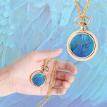 Relógio Blue feathers<br><div class="desc">Detalhe photo from blue era feathers - wonderful color, everyone great for!</div>