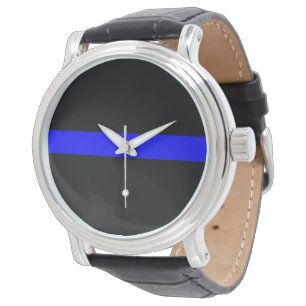 Relógio Blue Line fino olha para homens