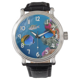 Relógio Blue Ocean Fish Wrist Watch – Underwater Sea Life